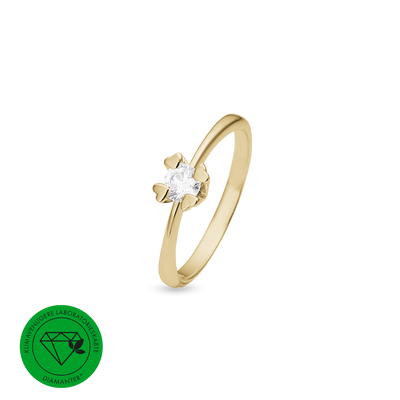 Mary ring 14 kt guld med 0,40 ct labgrown diamant W/VS - Model: 14647740