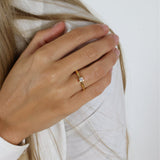Aagaard - ETERNITY 14KT guldring med diamant 0,15 ct W/SI 4/Grab