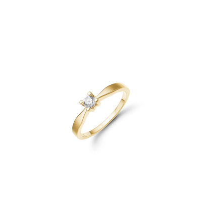 Aagaard - ETERNITY 14KT guldring med diamant 0,15 ct W/SI 4/Grab