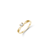 Aagaard - ETERNITY 14KT guldring med diamant 0,15 ct W/SI 4/Grab