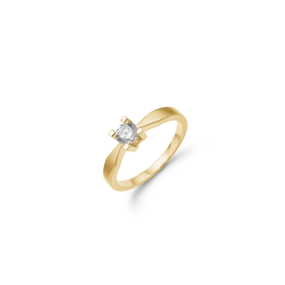 Aagaard - ETERNITY 14KT guldring med diamant 0,40 ct W/SI 4/Grab