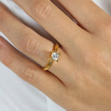 Aagaard - ETERNITY 14KT guldring med diamant 0,50 ct W/SI 4/Grab