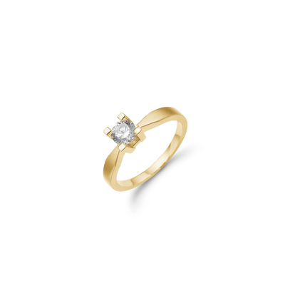 Aagaard - ETERNITY 14KT guldring med diamant 0,50 ct W/SI 4/Grab