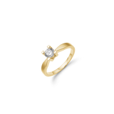 Aagaard - ETERNITY 14KT guldring med diamant 0,50 ct W/SI 4/Grab