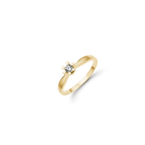 Aagaard - ETERNITY 14KT guldring med diamant 0,10 ct W/SI 6/Grab