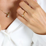 Aagaard - ETERNITY 14KT guldring med diamant 0,20 ct W/SI 6/Grab