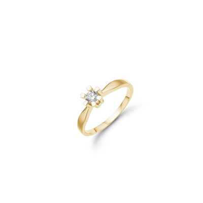Aagaard - ETERNITY 14KT guldring med diamant 0,25 ct W/SI 6/Grab