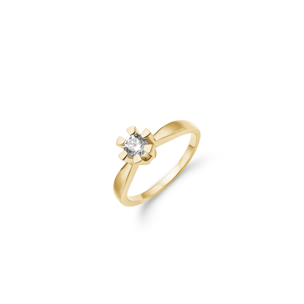 Aagaard - ETERNITY 14KT guldring med diamant 0,40 ct W/SI 6/Grab