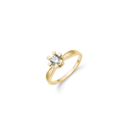 Aagaard - ETERNITY 14KT guldring med diamant 0,50 ct W/SI 6/Grab