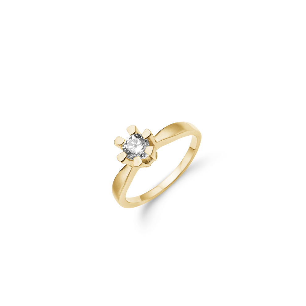 Aagaard - ETERNITY 14KT guldring med diamant 0,50 ct W/SI 6/Grab