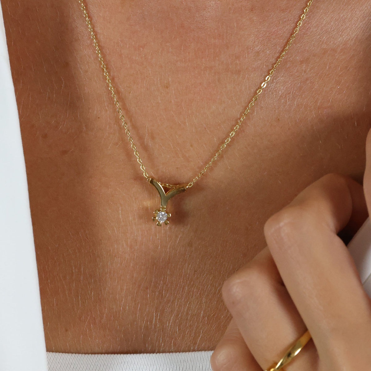 Aagaard Eternity Vedhæng 14 Karat Guld Med 0,10ct W/SI Diamant