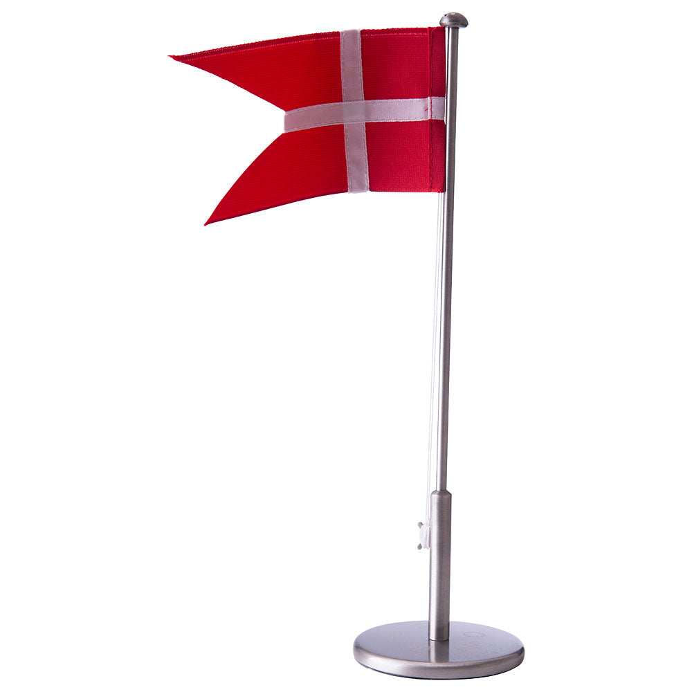 Zilverstad Fortinnet flagstang m. dåbsfod, 40 cm