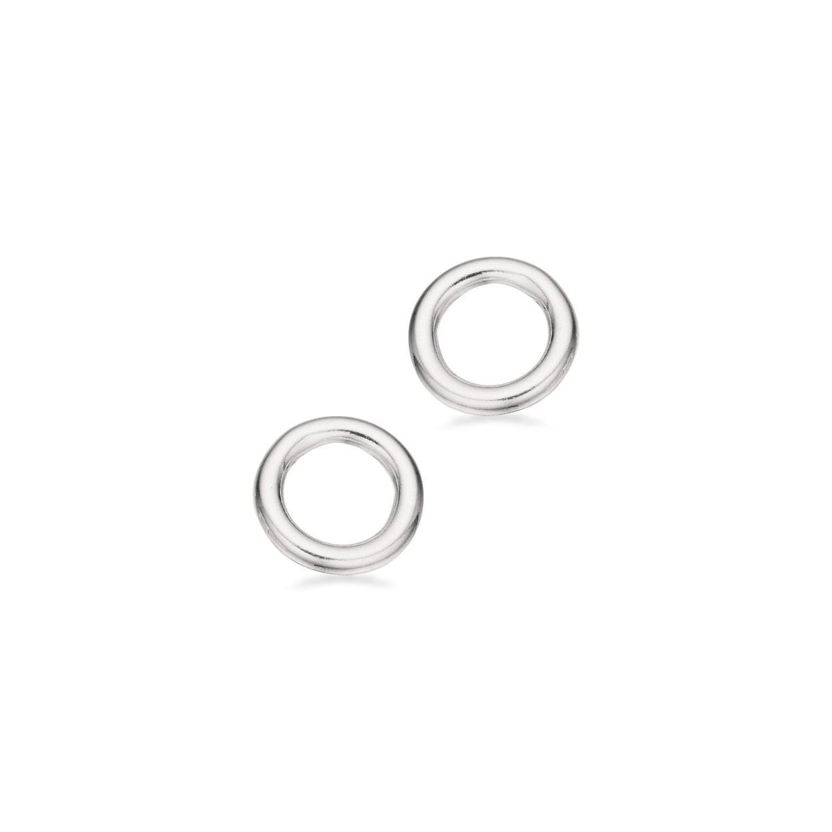 Scrouples - Ørepynt cirkel 8 mm. sølv - Modelnr: SC-154002