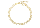 Aagaard - Forgyldt sterling sølv armbånd "flad lænke" - Model: 1601-S-G39