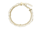 Aagaard - Forgyldt sterling sølv armbånd dobbelt med ferskvandsperler - Model: 1601-S-G40