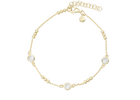 Aagaard - Forgyldt sterling sølv armbånd med kugler og cz - Model: 1601-S-G42