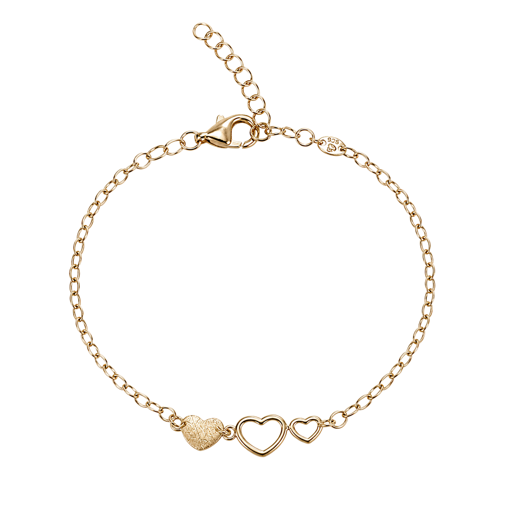 Aagaard Connected Heart Armbånd Forgyldt Sterling Sølv - Model: 1601-S-G48