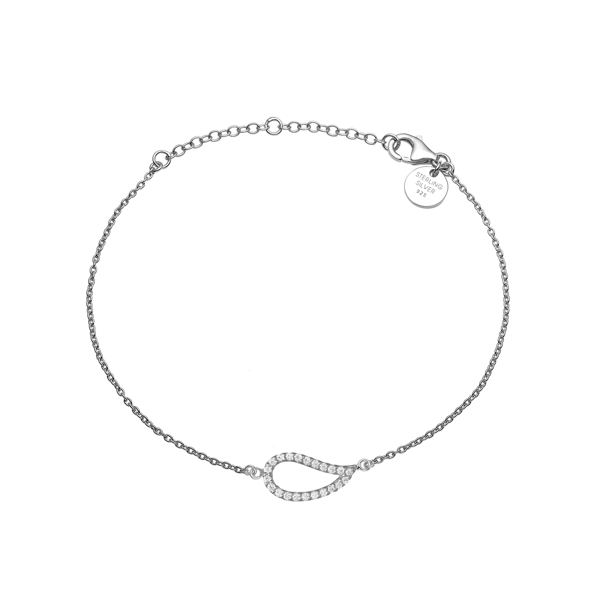 Aagaard Armbånd Blad Cubic Zirkonia Sterling Sølv 16 + 4 cm