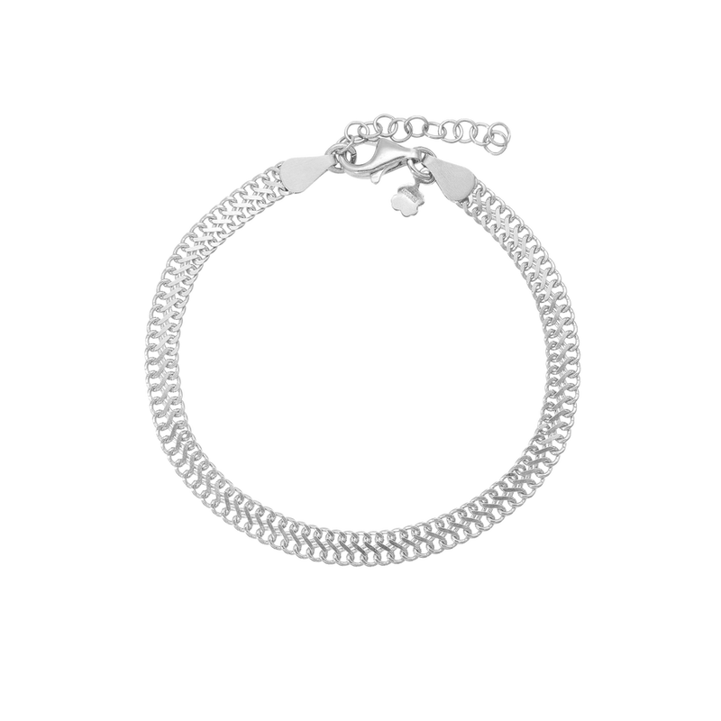 Aagaard - Sterling sølv armbånd "Flad lænke" - Model: 1601-S-S39
