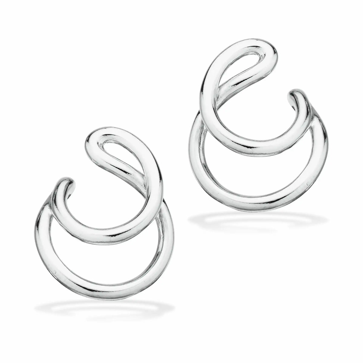 Scrouples - Sølv ørestikkere, blank - Model: 161092