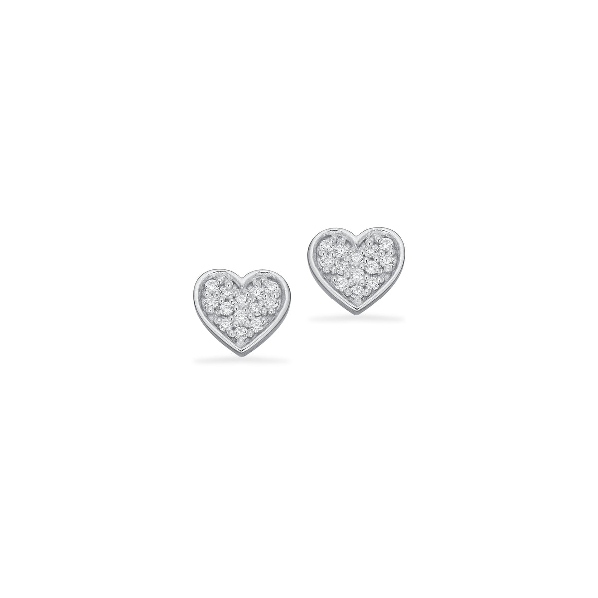 Scrouples-SoHo øreringe hjerte pavé cubic zir. sølv rh-model 162352