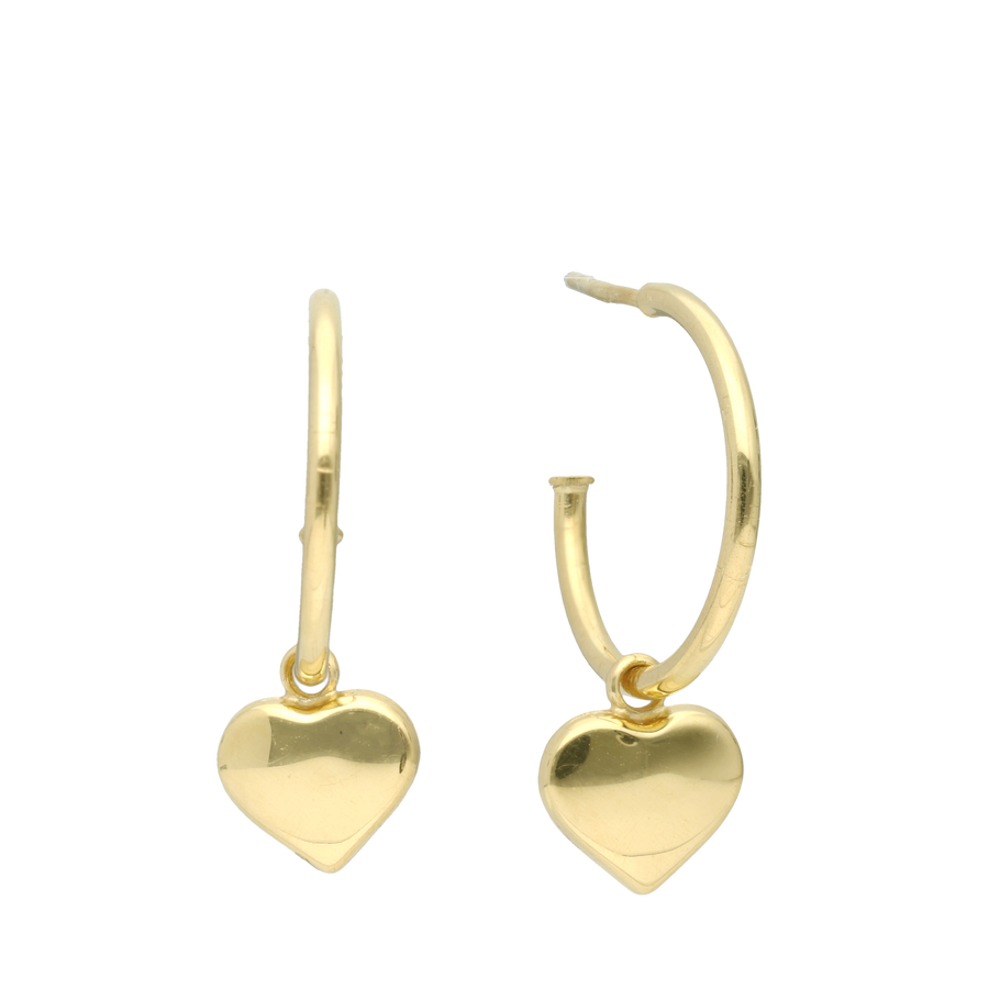Aagaard - 8 kt  guld creol med vedhæng "Loving" - Model: 1670-G8-41