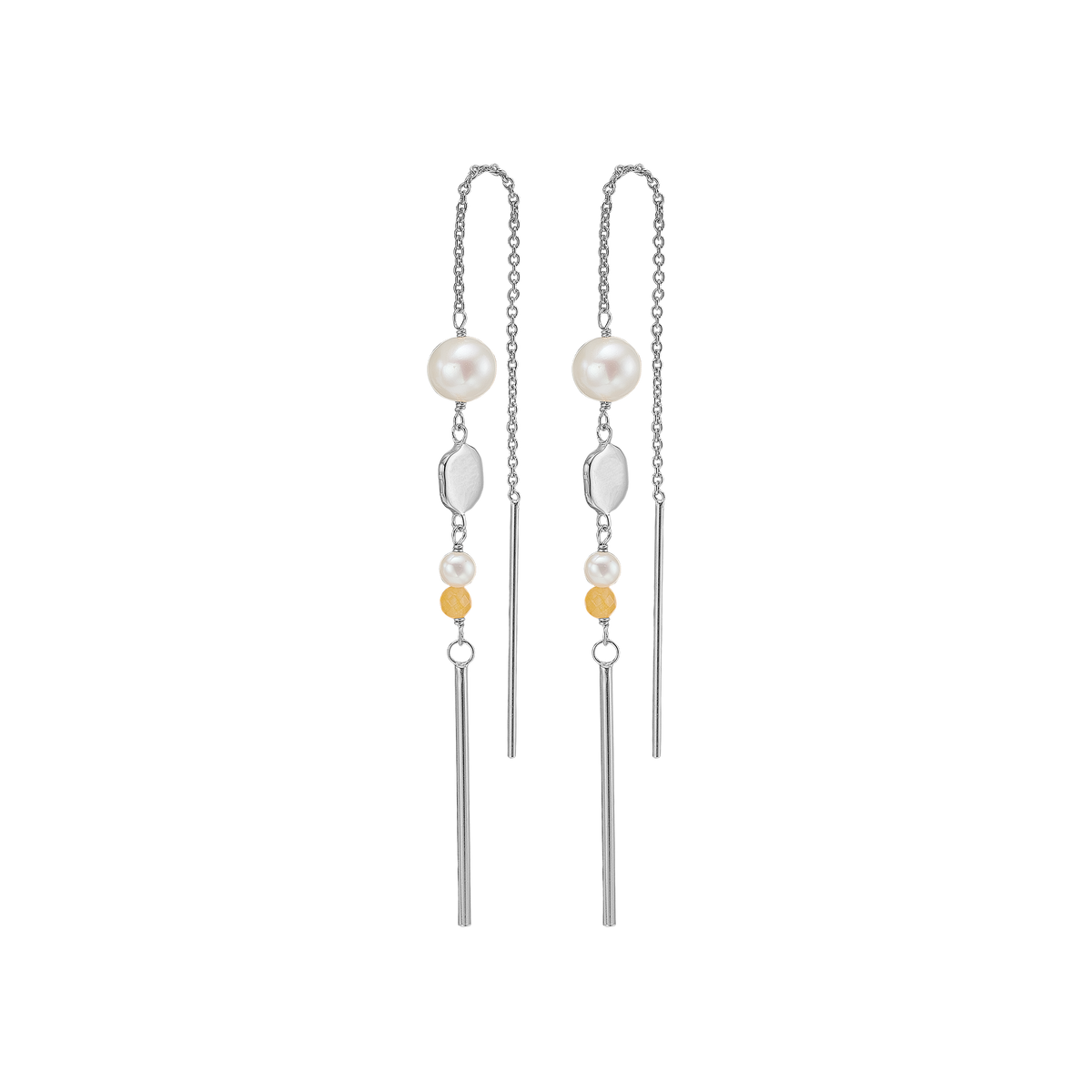 Aagaard Øreringe Color Your Life Pearl/Peach Sterling Sølv