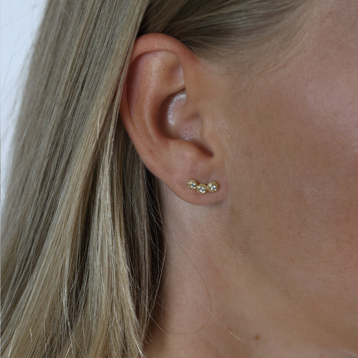 Aagaard Ørestikker 14 Karat Guld Med 6 Cubic Zirkonia