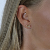 Aagaard - 14 kt guld ørestikker med syntetiske zirkoner - Modelnr: 1671-G14-08