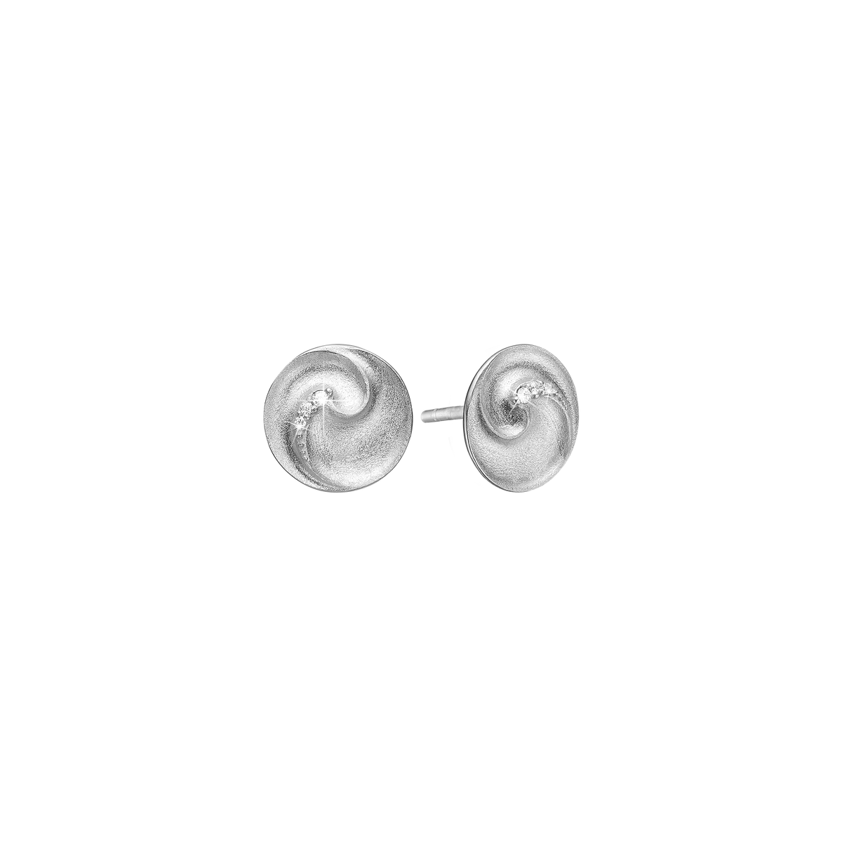 Aagaard Ørestikker med 6 Cubic Zirkonia Sterling Sølv