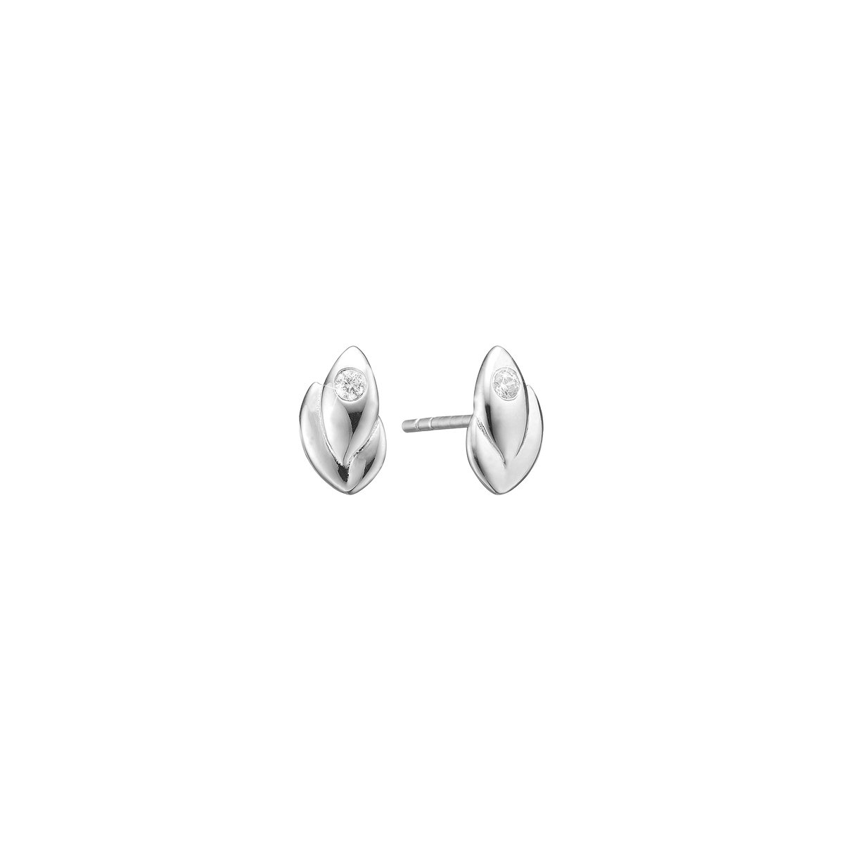 Aagaard Ørestikker med 2 Cubic Zirkonia Sterling Sølv