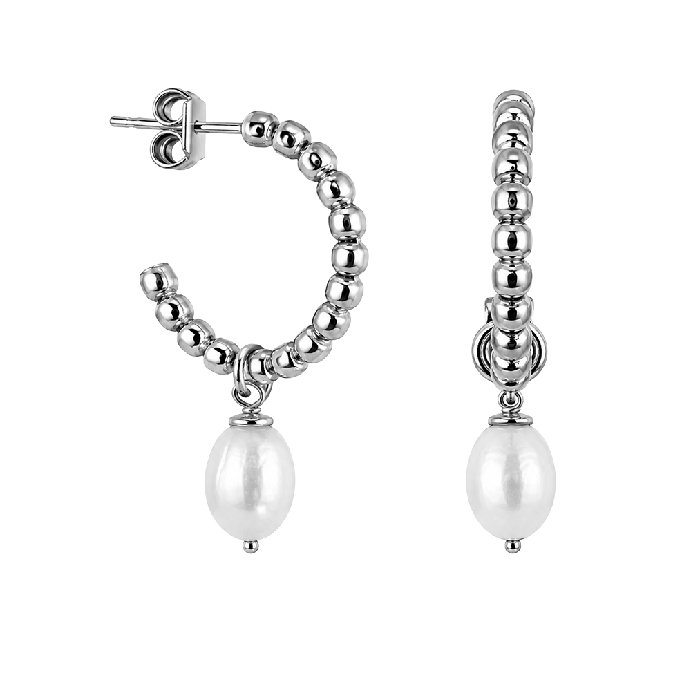 Aagaard Pearl Flow Øreringe med Ferskvandsperle Sterling Sølv - Model: 1671-S-S49