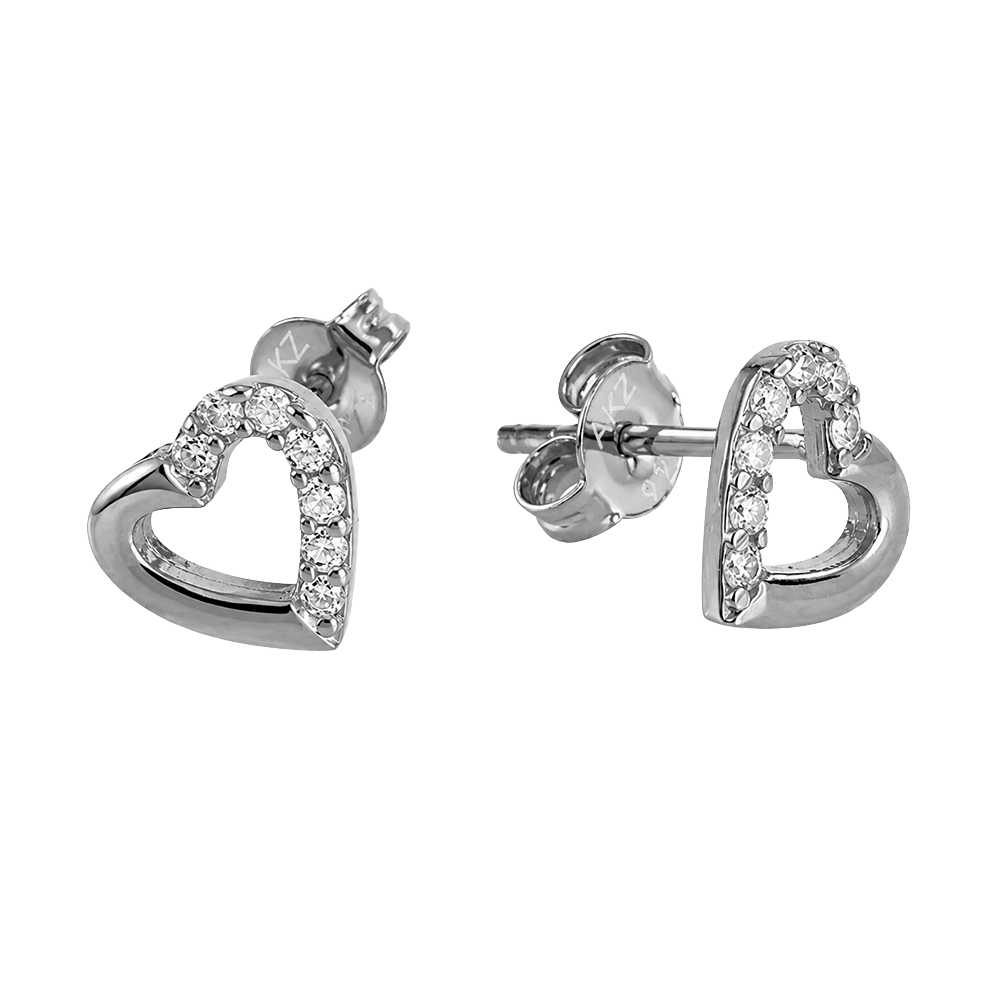 Aagaard Heartline Ørestikker med Zirkonia Sterling Sølv - Model: 1671-S-S53