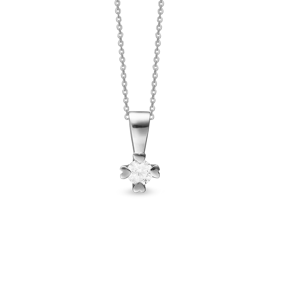 Mary vedhæng 14 kt hvidguld med 0,50 ct labgrown diamant W/VS - Model: 44847750