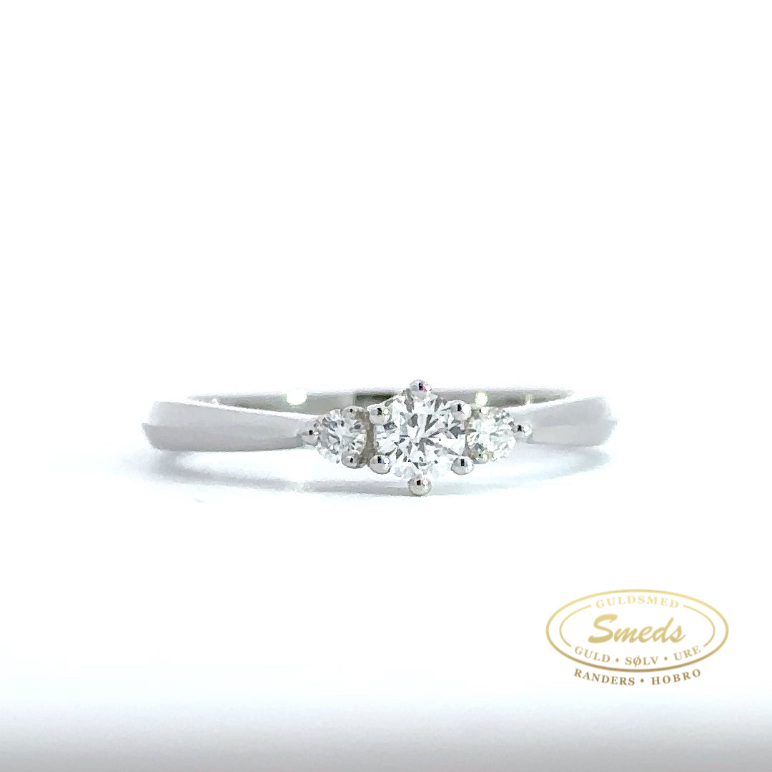 14kt Ring med diamant 0,282ct W/SI - Model: 40-22586