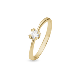 Mary ring 14 kt guld med 0,25 ct labgrown diamant W/VS - Model: 14647725