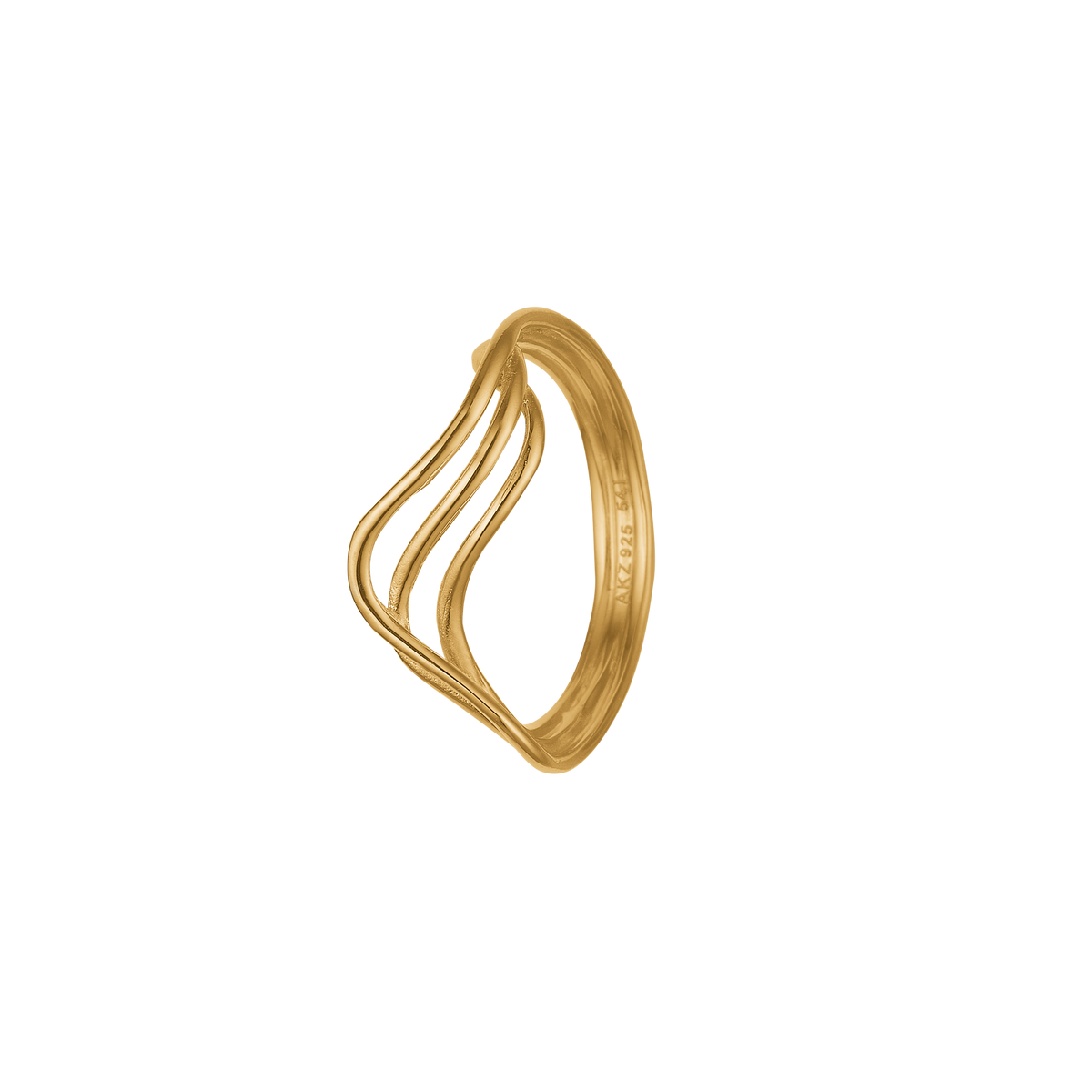 Aagaard Ring Swing 8 Karat Guld med Cubic Zirkonia