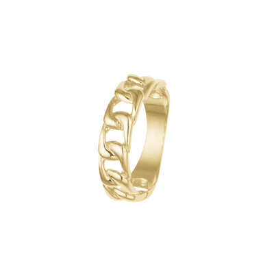 Aagaard - Ring i forgyldt "Lænke" - Model: 1800-S-G23