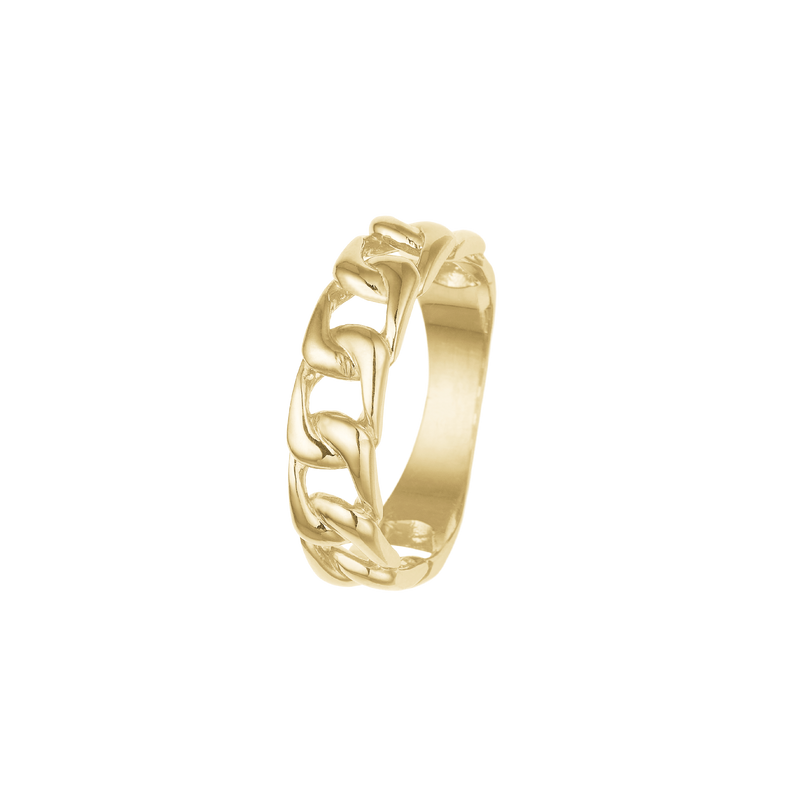 Aagaard - Ring i forgyldt "Lænke" - Model: 1800-S-G23