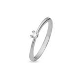Mary ring sølv med 0,05 ct labgrown diamant W/VS - Model: 21647705