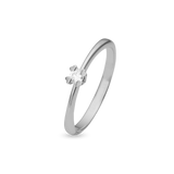 Mary ring sølv med 0,10 ct labgrown diamant W/VS - Model: 21647710
