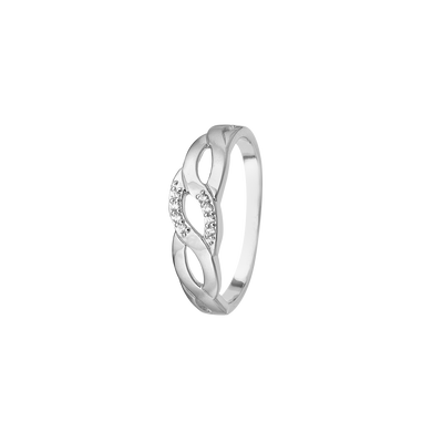 Aagaard Ring Uendelighed Cubic Zirkonia Sterling Sølv