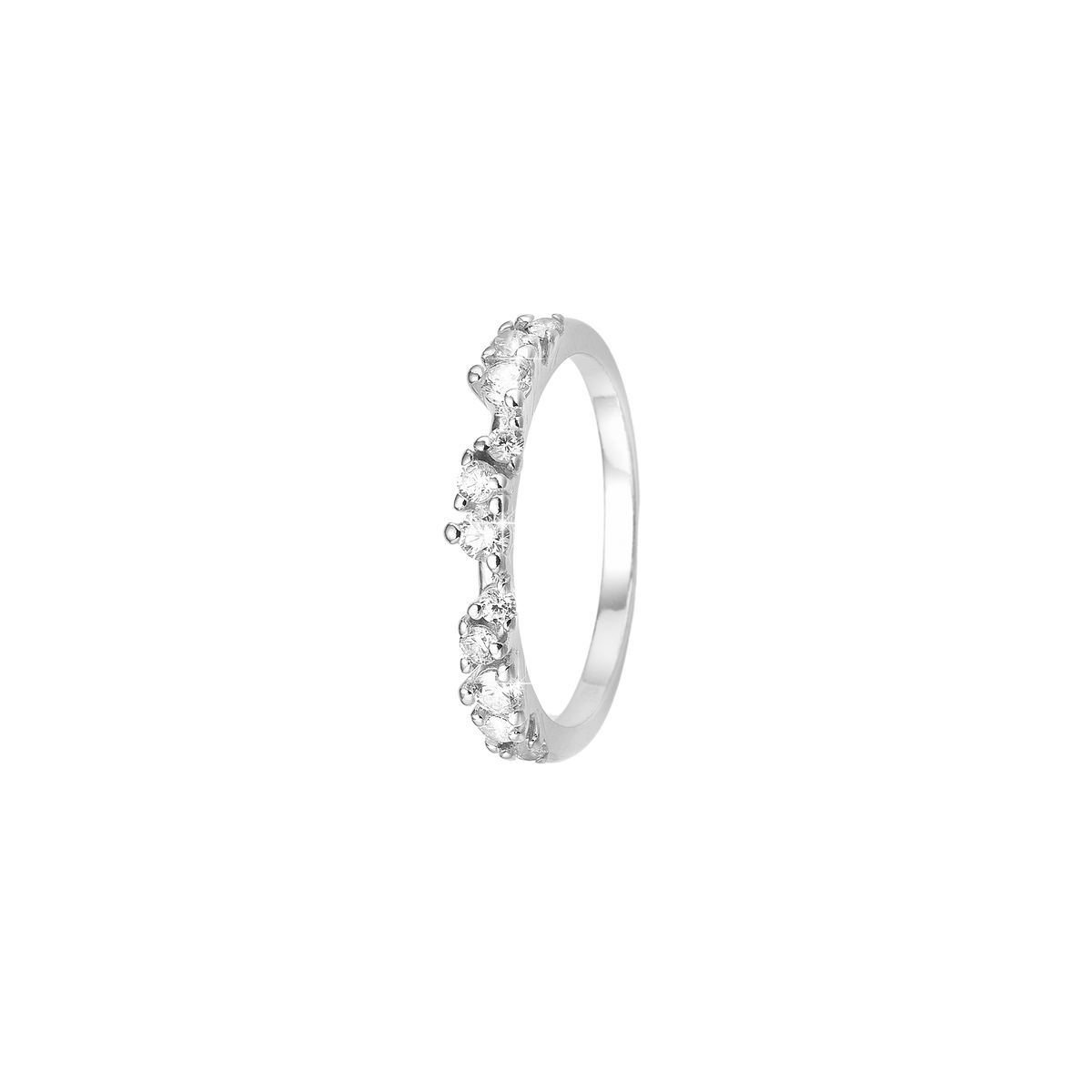 Aagaard Ring Evig Kærlighed med 11 Cubic Zirkonia Sterling Sølv