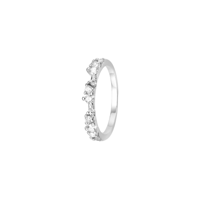 Aagaard Ring Evig Kærlighed med 11 Cubic Zirkonia Sterling Sølv