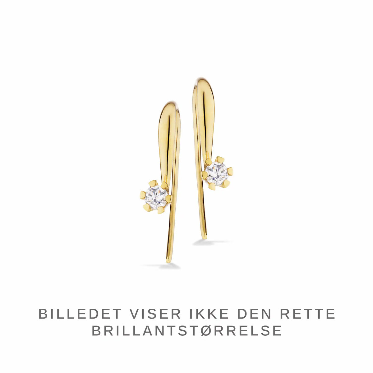 Scrouples - Vida ørepynt rødguld 0,10 W/P1 8 kt - Model: 1823,10