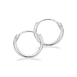 Scrouples - Creoler, sølv 1,2 x 11 mm. - Model: 190002