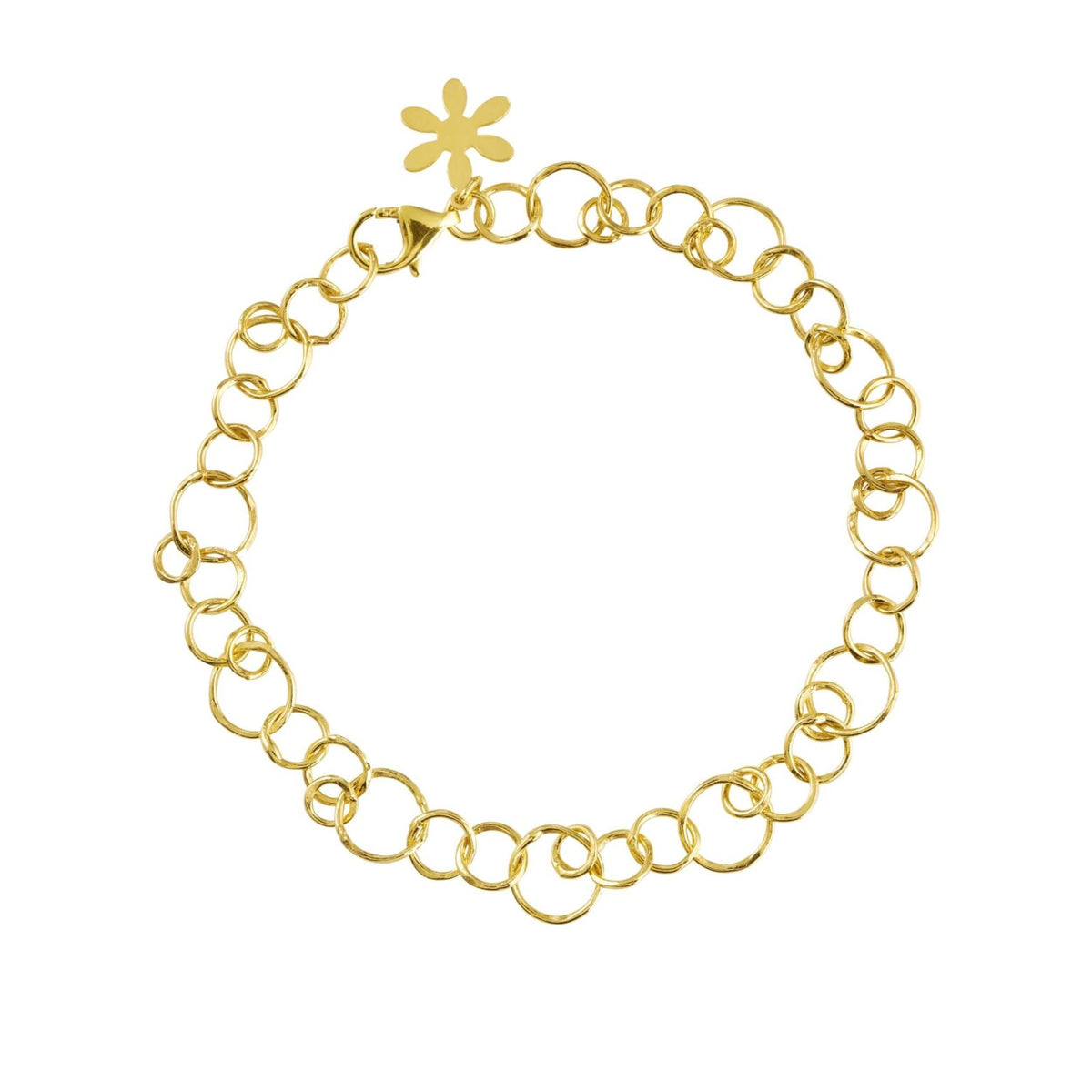 Susanne Friis Bjørner - Armbånd - Forgyldt sølv med runde led - Modelnr.: 1914-2-20