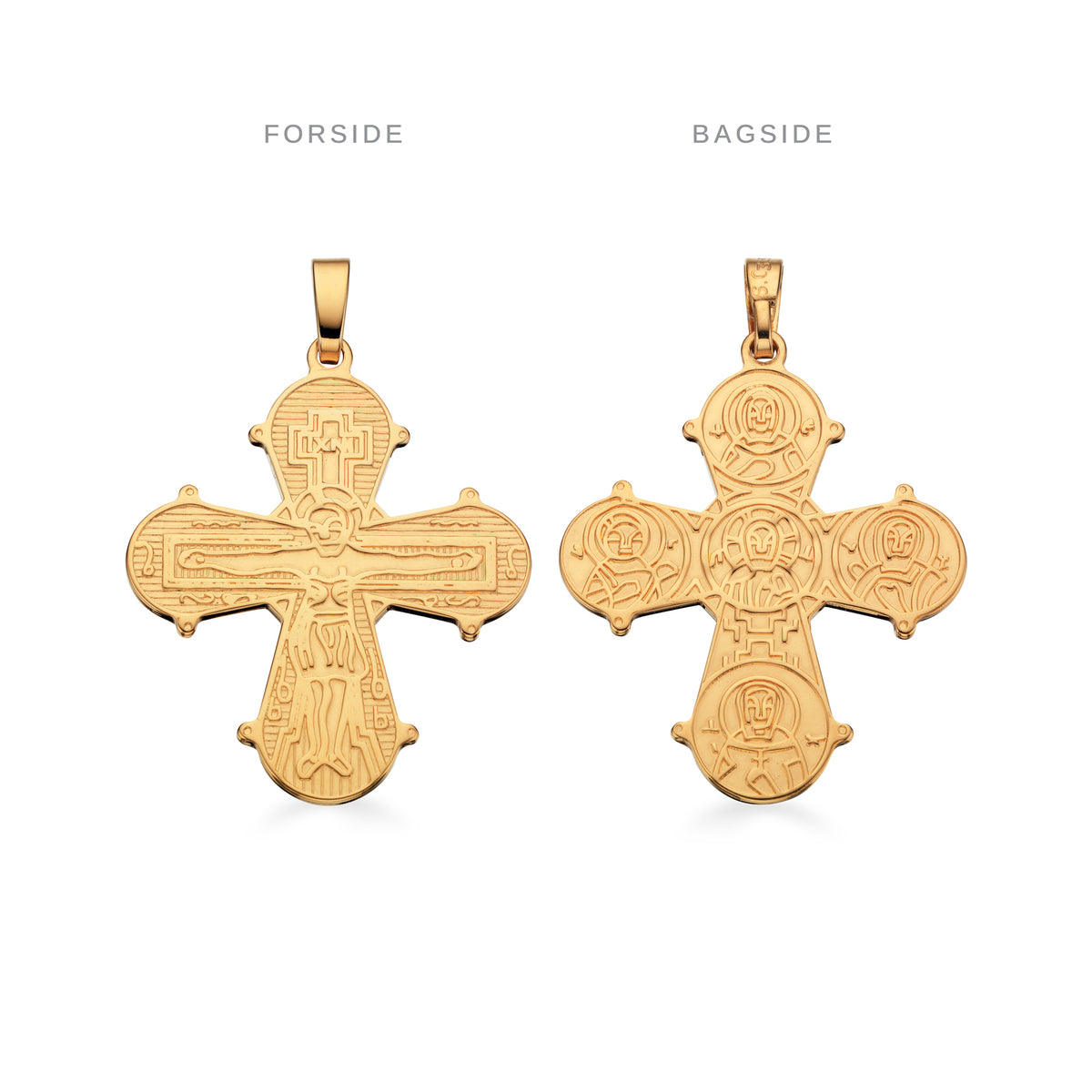 Scrouples - 8 kt. vedhæng, Dagmarkors, 21 x 19 mm - Modelnr.: 20233