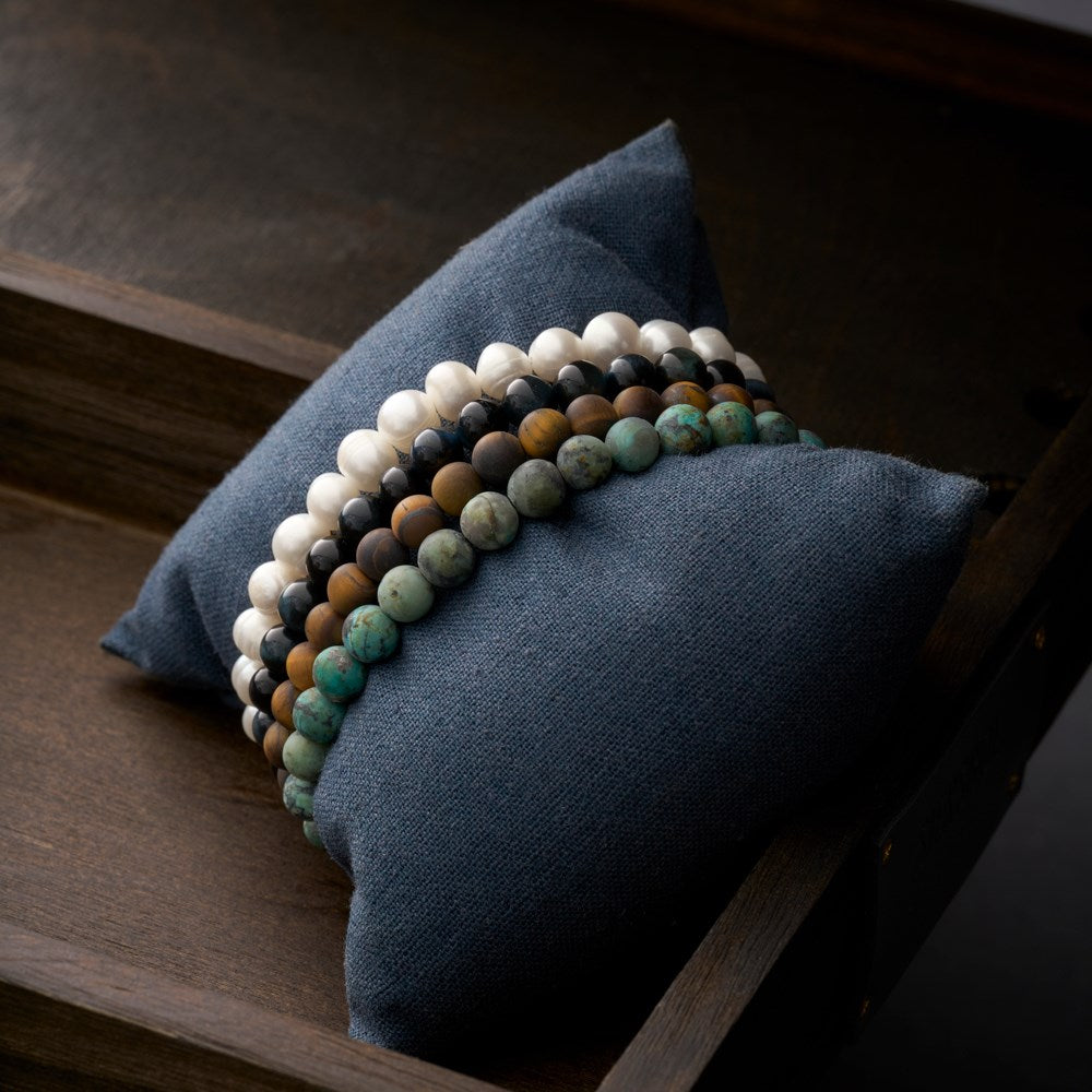 SON of NOA SON armbånd African Turquoise matt 19cm - 25cm