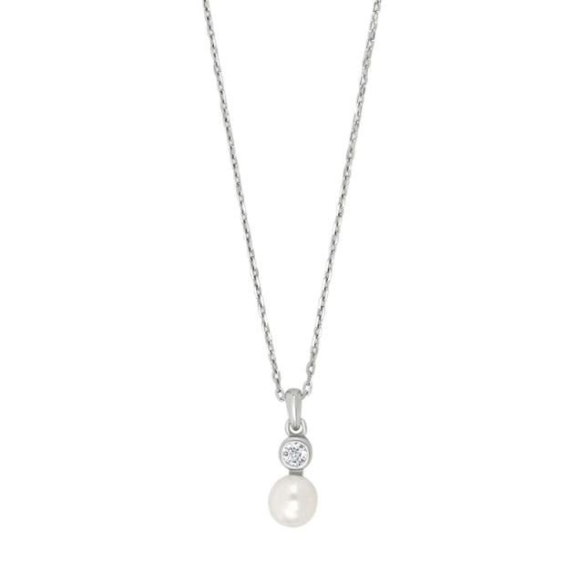 Joanli Nor - NOMINOR, halskæde, sølv med perle - Model: 20452270900